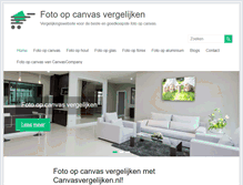 Tablet Screenshot of canvasvergelijken.nl